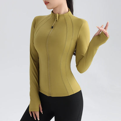 Top With Thumbholes Long Sleeve Round Neck