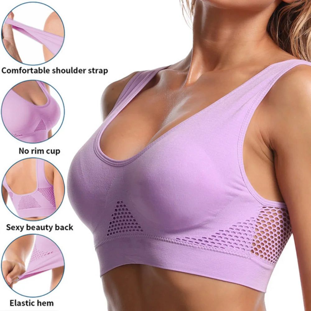 Shockproof Bra Wireless 6XL Plus Size