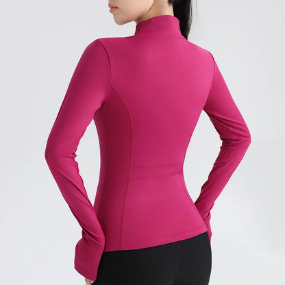 Top With Thumbholes Long Sleeve Round Neck