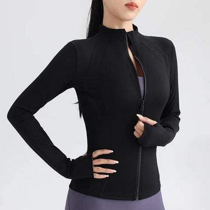 Top With Thumbholes Long Sleeve Round Neck